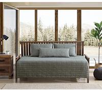 Eddie Bauer | Bedding Set-100 Light-Weight Quilt Bedspread, Pre-Washed for Extra Comfort, Cotton, Green, Daybed