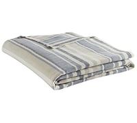 Eddie Bauer | Blanket-100, Lightweight & Breathable, Machine Washable Easy Care, Cotton, Blue Stripe, Queen
