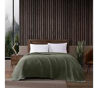 Eddie Bauer Blanket Soft Waffle Weave Bedding, Medium Weight Bedroom Decor, Softens Every Wash, Twin, Green