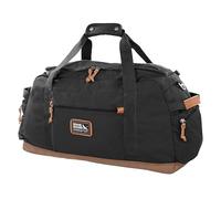 Eddie Bauer Bygone 45L Midsize Duffel Made from Rugged Polyester/Nylon with U-Shaped Main Compartment, Black, One Size, Black, One Size