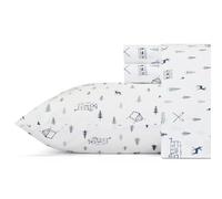 Eddie Bauer Cotton Percale Bedding Set, Crisp & Cool, Stylish Home Decor, Campout, Twin