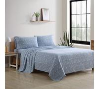 Eddie Bauer - Flannel Collection - Cotton Bedding Sheet Set, Pre-Shrunk & Brushed for Extra Softness, Comfort, and Cozy Feel, Twin, Birch Forest