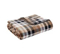 Eddie Bauer - Full/Queen Blanket, Reversible Plush Bedding, Plaid Home Decor, Oeko-Tex Certified (Tralhead Plaid Beige, Full/Queen)