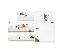 Eddie Bauer - Full Sheets, Cotton Percale Bedding Set, Crisp & Cool Home Decor, Dorm Room Essentials (Cascade Camping, Full)