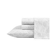 Eddie Bauer Home Sheets Cotton Percale Bedding Set, Crisp & Cool, Stylish Home Decor, Full, Fish ATOL White/Grey