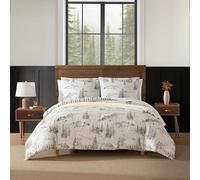 Eddie Bauer - King Duvet Cover Set, Super Soft Bedding with Matching Sham(s), Bedding Set, Oeko-Tex Certified (Rocky Mountain Cabin Grey, King)