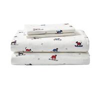 Eddie Bauer - King Sheet Set, Warm Breathable Cotton Flannel Bedding with Deep Pockets, Brushed for Extra Softness, Cozy Home Decor, Oeko-Tex Certified (Ski Patrol, King)