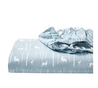 Eddie Bauer - King Sheets, Cotton Flannel Bedding Set, Brushed For Extra Softness, Cozy Home Decor (Birch Forest, King)