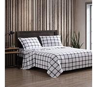 Eddie Bauer - King Sheets, Cotton Flannel Bedding Set, Brushed for Extra Softness, Cozy Home Decor (Bunkhouse Plaid, King)