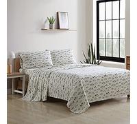 Eddie Bauer - King Sheets, Cotton Flannel Bedding Set, Brushed For Extra Softness, Cozy Home Decor (School of Fish, King)