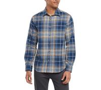 Eddie Bauer Men’s Classic Flannel Shirt, Blue, XXL