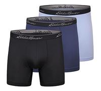 Eddie Bauer Men's 5" No Fly Performance Boxer Brief Underwear (3 Pack Or 4 Pack), Brushed: Black/Dusty Indigo/Blue Smoke, XXXX-Large