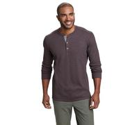 Eddie Bauer Men's Classic Fit Favorite Long-Sleeve Thermal Henley Shirt, Aubergine, M