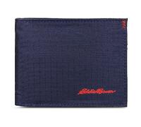Eddie Bauer Men's Companion Ripstop Nylon Bifold Wallet, Navy, One Size