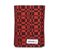 Eddie Bauer Men's Fabric Trifold Wallet | Money Clip | RFID Protection | ID Window | Genuine Leather | EDC, Canvas Print - Red, One Size, Fabric Trifold Wallet | Money Clip | RFID Protection | Id