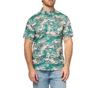 Eddie Bauer Men's Printed Baja Short-Sleeve Shirt, Clvr, Large