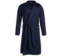 Eddie Bauer Mens Robe - Luxury Fleece Bathrobe with Hood and Pockets | Soft Warm Plush Winter Bath Robe for Men, Blue, L/XL
