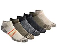 Eddie Bauer Men's Socks Dura Dri Moisture Control Low Cut Socks, Olive Assorted (6 Pairs), Large