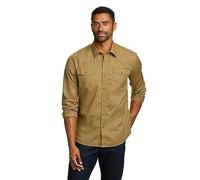 Eddie Bauer Men's Timber Edge Long-Sleeve Shirt, Dk Tan, Medium