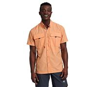 Eddie Bauer Men's UPF Guide 2.0 Short-Sleeve Shirt, Cantaloupe, Large
