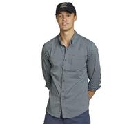 Eddie Bauer Men's Voyager Flex Long-Sleeve Shirt, Dusted Indigo, Medium, Tall