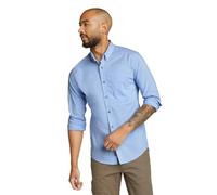 Eddie Bauer Men's Voyager Flex Long-Sleeve Shirt, French Blue, XXL
