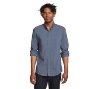 Eddie Bauer Men's Voyager Flex Long-Sleeve Shirt, Navy, X-Large, Tall