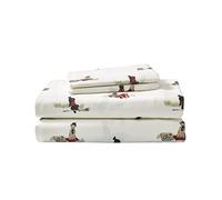 Eddie Bauer - Queen Sheets, Cotton Flannel Bedding Set, Brushed For Extra Softness, Cozy Home Decor (Retriever Adventures, Queen)