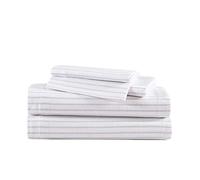 Eddie Bauer - Queen Sheets, Cotton Flannel Bedding Set, Brushed for Extra Softness, Cozy Home Decor (Trail Stripe, Queen)