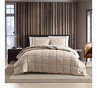 Eddie Bauer Reversible Sherpa Bedding with Matching Shams, Cozy & Warm Home Decor, Fleece Polyester, Sherwood Brown, Queen