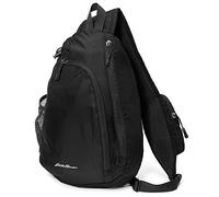 Eddie Bauer Sling Bag | Travel | Everyday Carry | Lightweight | Durable | Ripstop Nylon | 8l Shoulder, Black, US