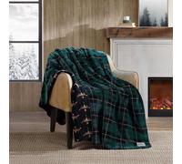 Eddie Bauer - Throw Blanket, Reversible Plush Fleece Bedding, Home Decor for All Seasons, Oeko-Tex Certified (Capitol Hill Plaid Green, 60" x 70")