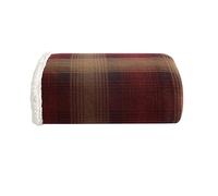Eddie Bauer - Throw Blanket, Super Soft Reversible Sherpa & Brushed Fleece Bedding, Ideal Christmas & White Elephant Gifts, Cozy Plaid Home Decor for Bed or Couch (Nordic Raisin, Throw)