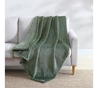 Eddie Bauer- Throw Blanket, Ultra Soft Plush Home Décor, All Season Bedding (Ultra Lux Solid Green, 50 x 60)
