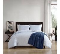 Eddie Bauer- Twin Duvet Cover Set, Cotton Bedding Set with Matching Sham(s), Casual Home D cor (Ticking Stripe Navy, Twin)