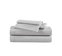 Eddie Bauer - Twin Sheets, Cotton Flannel Bedding Set, Brushed for Extra Softness, Cozy Home Decor (Grey, Twin)