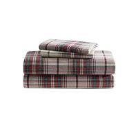 Eddie Bauer Warm Breathable Cotton Flannel Bedding with Deep Pockets, Brushed for Extra Softness, Cozy Home Decor, Oeko-Tex Certified, Montlake Plaid, King