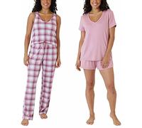 Eddie Bauer Women 4-Piece Pajama Set (as1, alpha, x_l, regular, regular, Tea Rose)