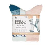Eddie Bauer Women's 4-Pairs Hiking Sock, One size fits women's shoe sizes 5-10