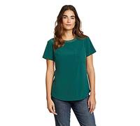 Eddie Bauer Women's Departure Short-Sleeve Pocket T-Shirt, Dk Evergreen, XL