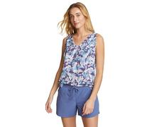 Eddie Bauer Women's Departure V-Neck Tank Print, Light Plum, XL