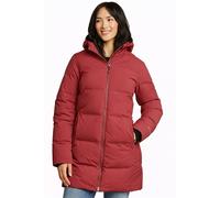 Eddie Bauer Womens Glacier Peak Parka Seamless Stretch Down Dusty Red