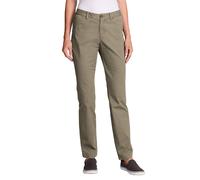 Eddie Bauer Women's Legend Wash Curvy Basic Chino Trousers, Beige, W34