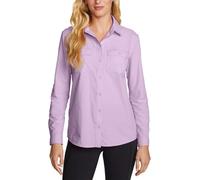 Eddie Bauer Womens Lightweight Long Sleeve Ripstop Mountain Shirt, Lilac Purple, XL
