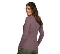 Eddie Bauer Womens Mountain Town Texture Shirt Tall Long Sleeve Purple
