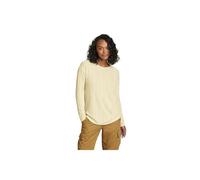Eddie Bauer Womens Mountain Town Texture Shirt Tall Long Sleeve White