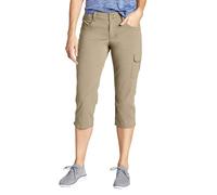 Eddie Bauer Women's SIGHTSCAPE Horizon Cargo Capri Trousers, Light Khaki, 46