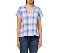 Eddie Bauer Women's Wr Ss Packable Camp Shirt, Iris, 1X