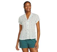 Eddie Bauer Women's WR SS Packable Camp Shirt, Sea Mist