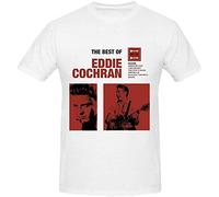 Eddie Cochran The Best of Eddie Cochran Young Men Tee Shirts S White